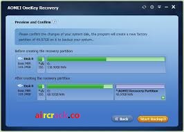 AOMEI OneKey Recovery 1.7.1 Crack